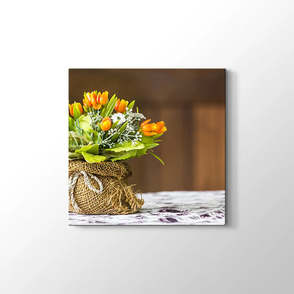 Sarı Laleler Kanvas Tablo