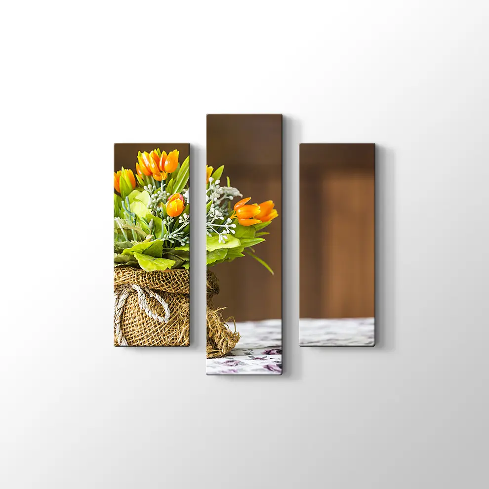 Sarı Laleler Kanvas Tablo