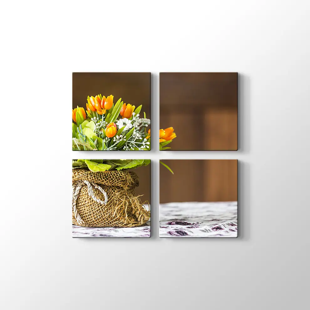 Sarı Laleler Kanvas Tablo