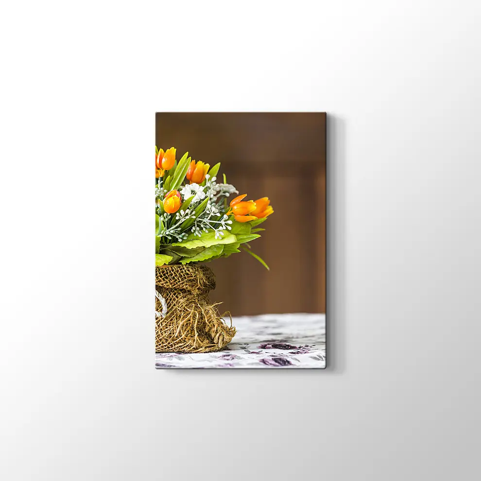Sarı Laleler Kanvas Tablo