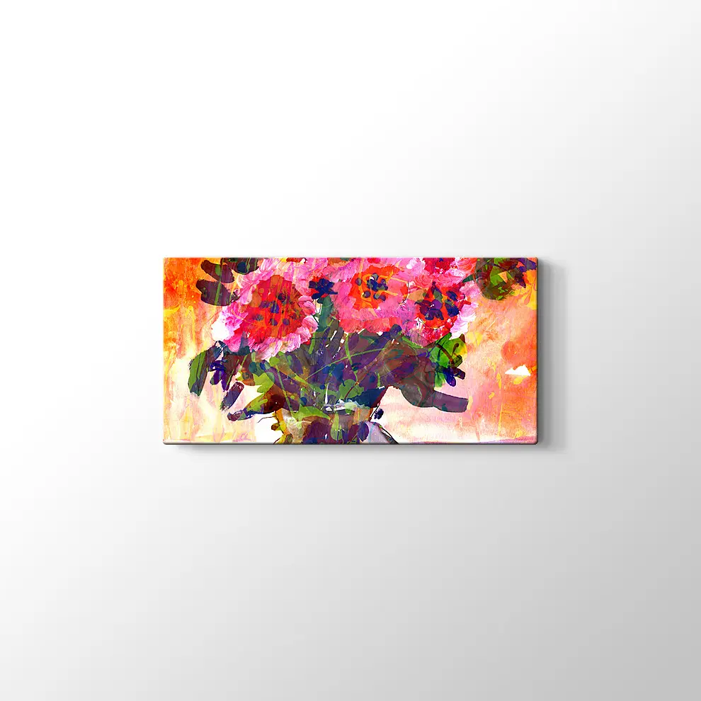 Vazodaki Çiçekler Kanvas Tablo