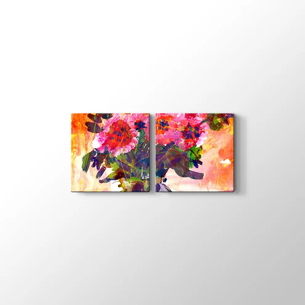 Vazodaki Çiçekler Kanvas Tablo