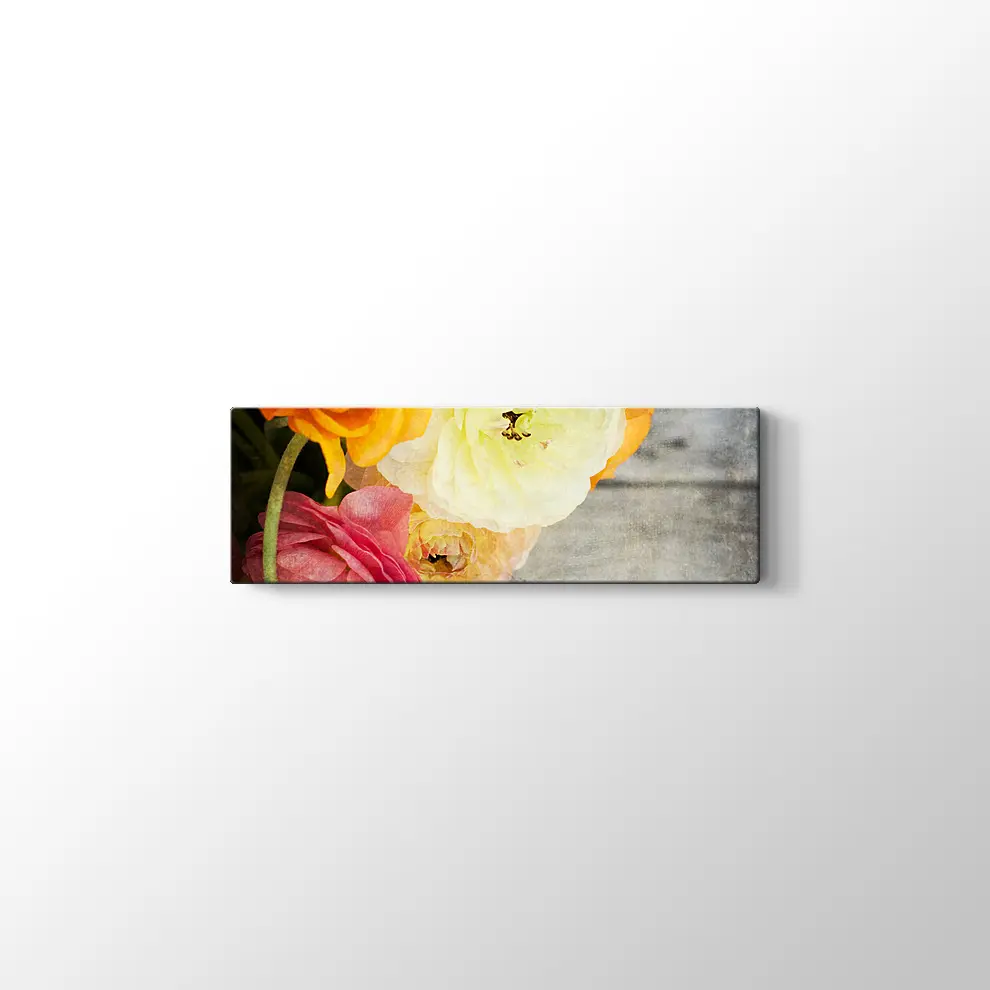 Renkli Güller Kanvas Tablo