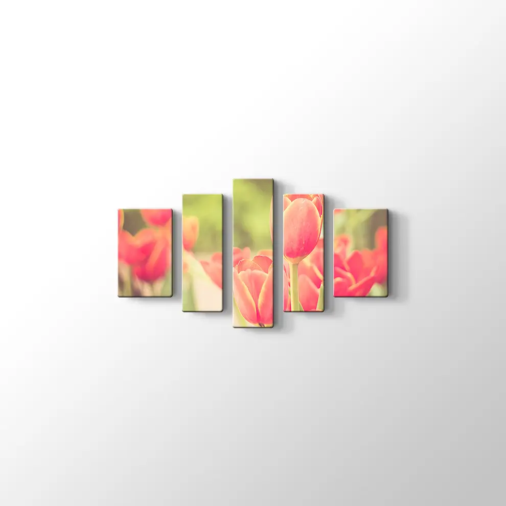 Lale Bahçesi Kanvas Tablo