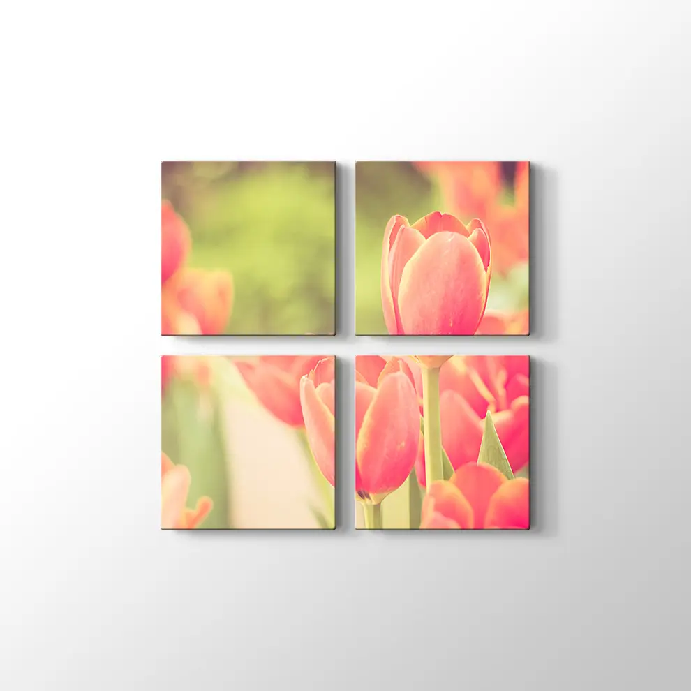 Lale Bahçesi Kanvas Tablo