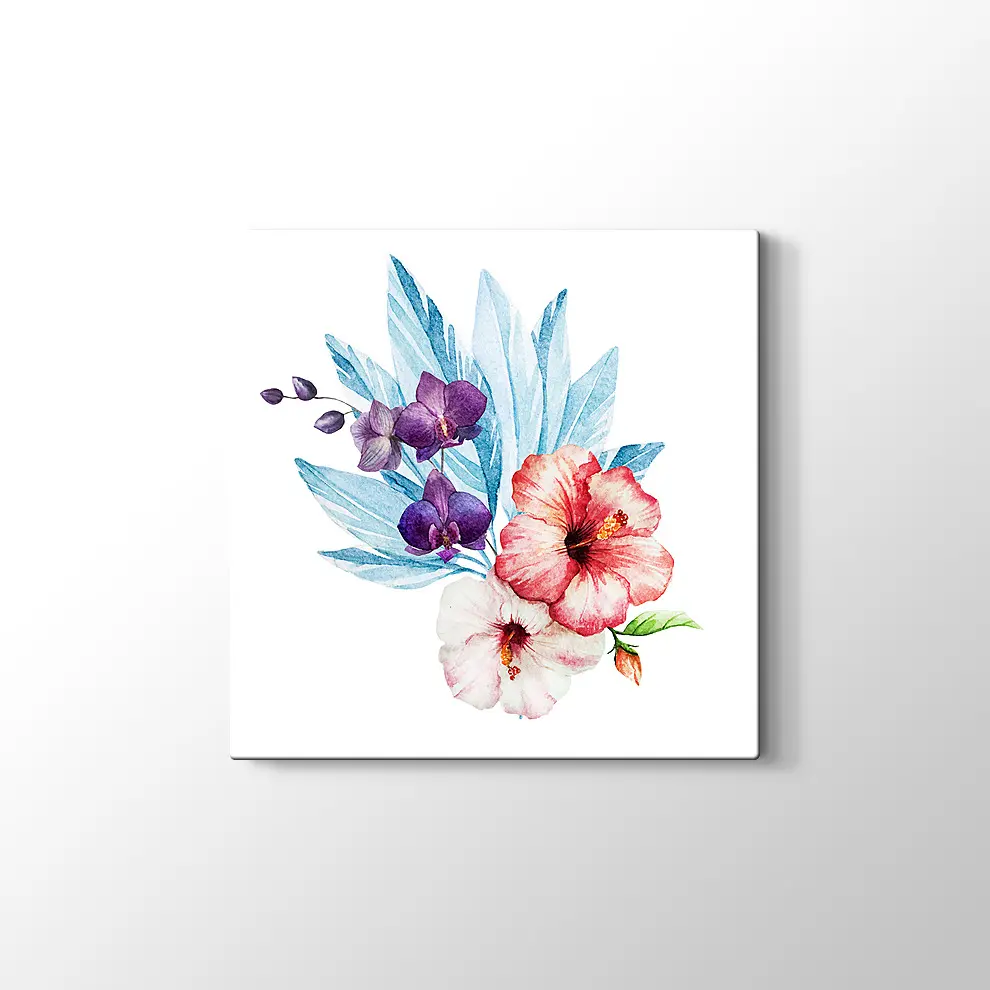 Kırmızı Zambak Kanvas Tablo