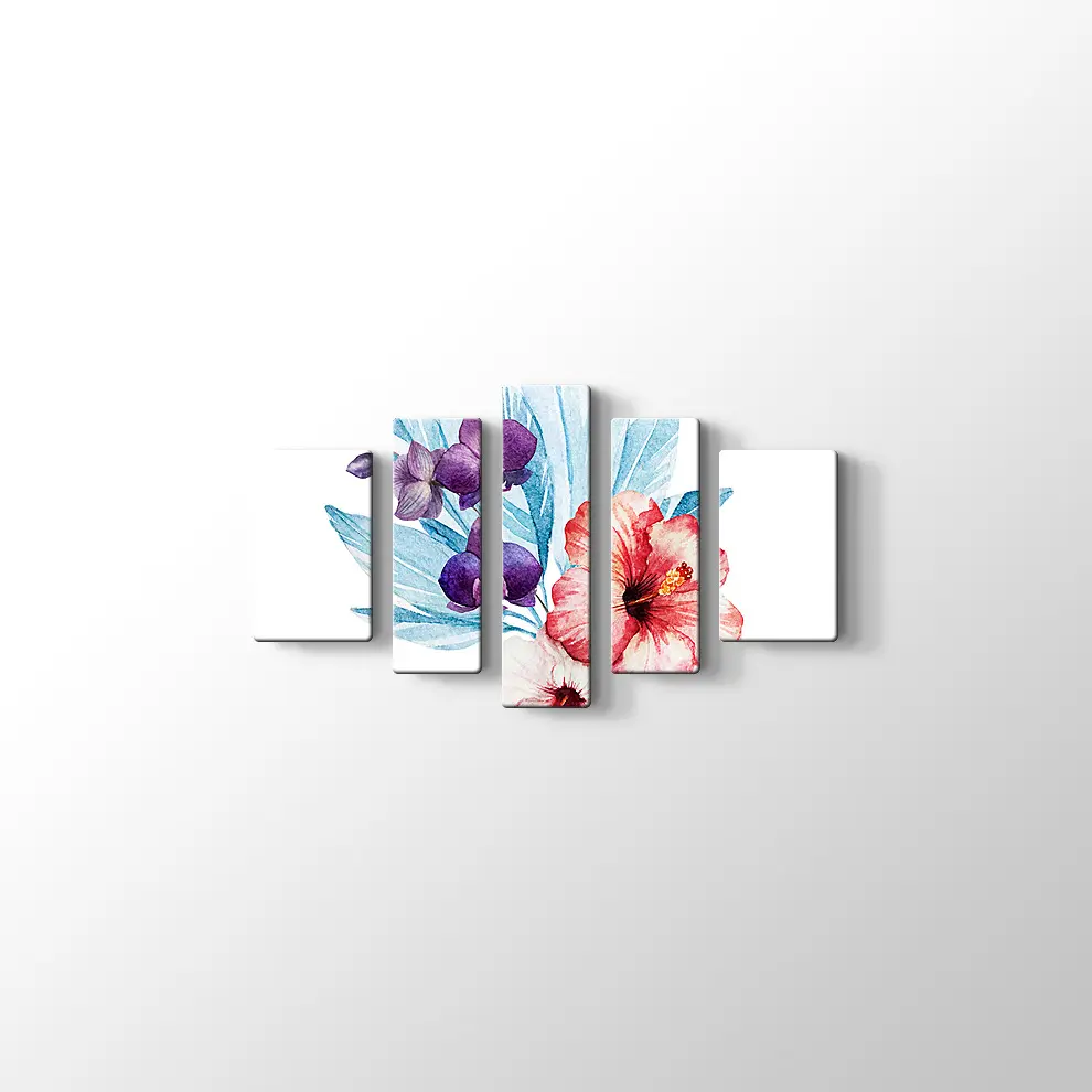 Kırmızı Zambak Kanvas Tablo