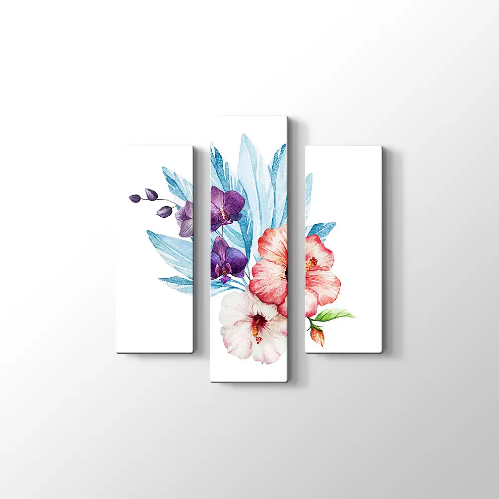 Kırmızı Zambak Kanvas Tablo