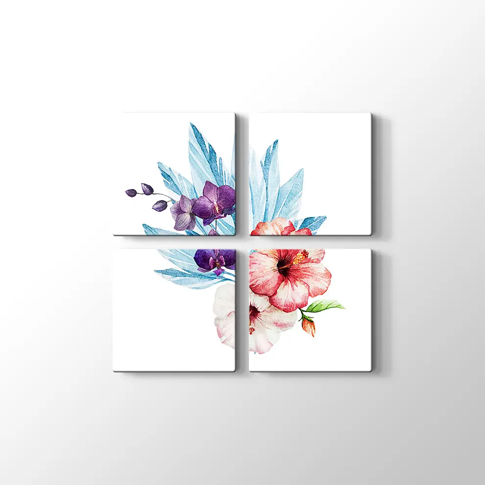 Kırmızı Zambak Kanvas Tablo