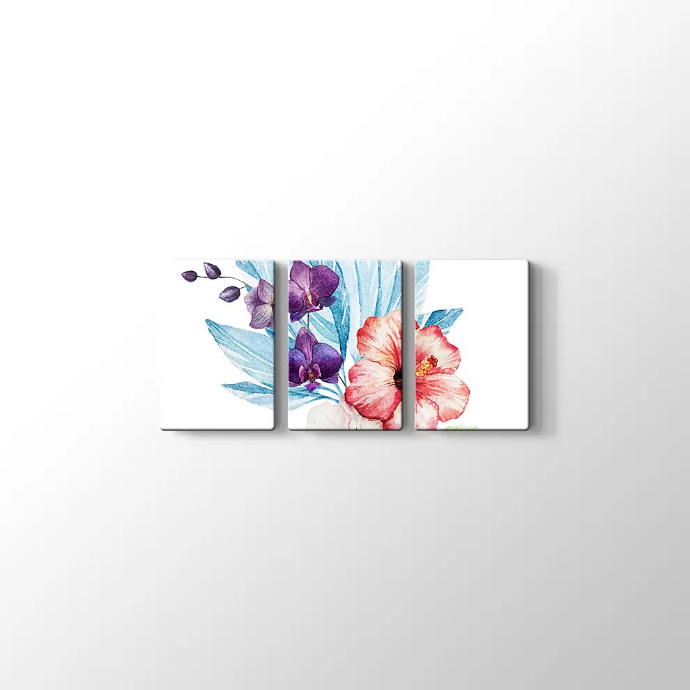 Kırmızı Zambak Kanvas Tablo