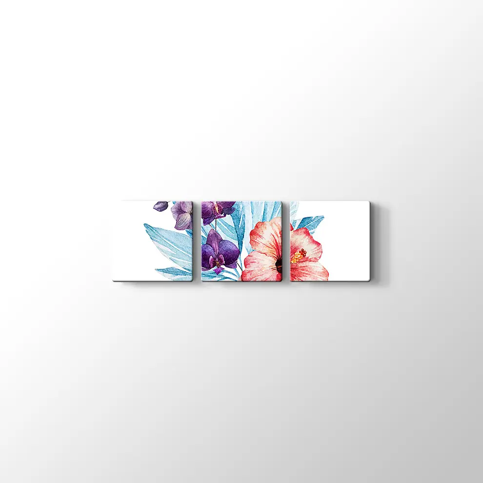 Kırmızı Zambak Kanvas Tablo