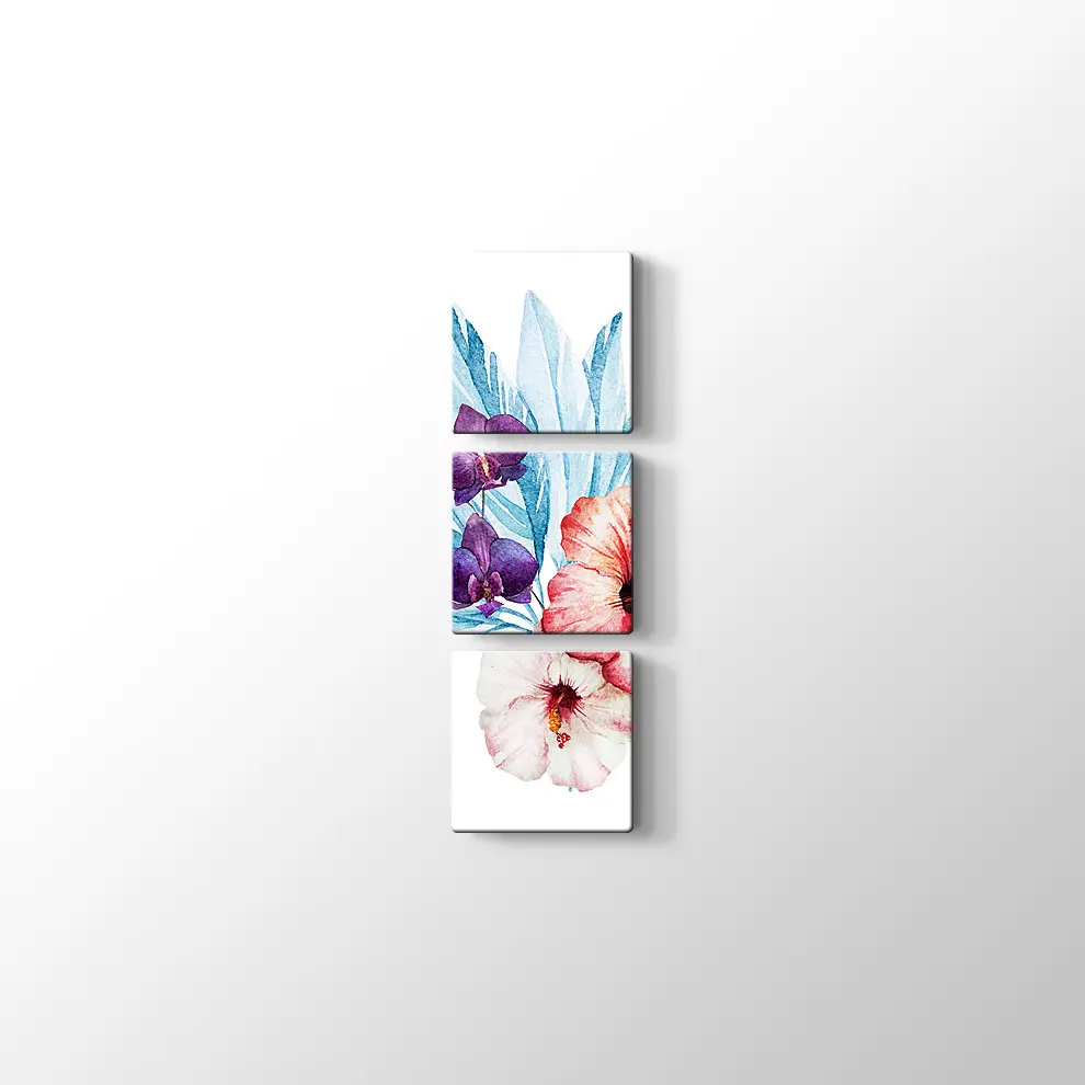 Kırmızı Zambak Kanvas Tablo