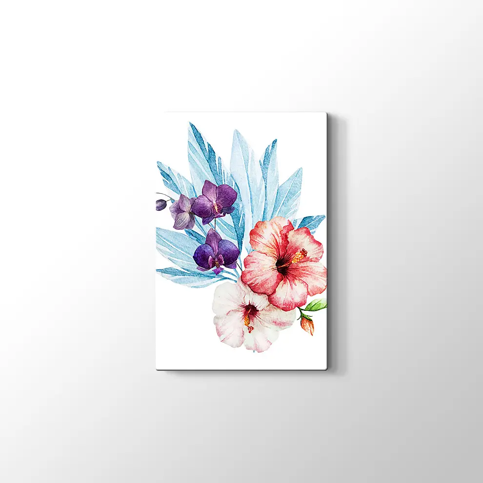 Kırmızı Zambak Kanvas Tablo