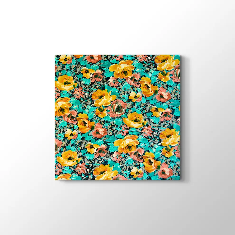 Sarı Güller Kanvas Tablo