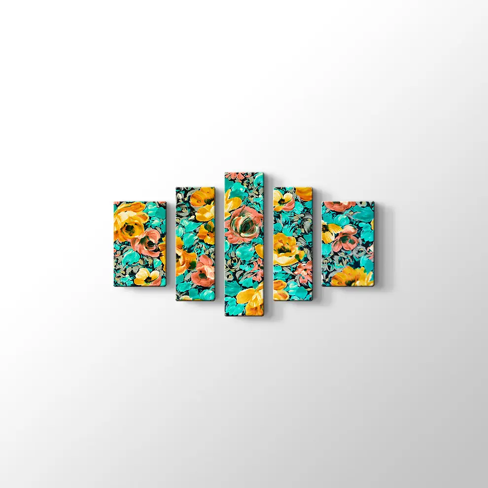 Sarı Güller Kanvas Tablo