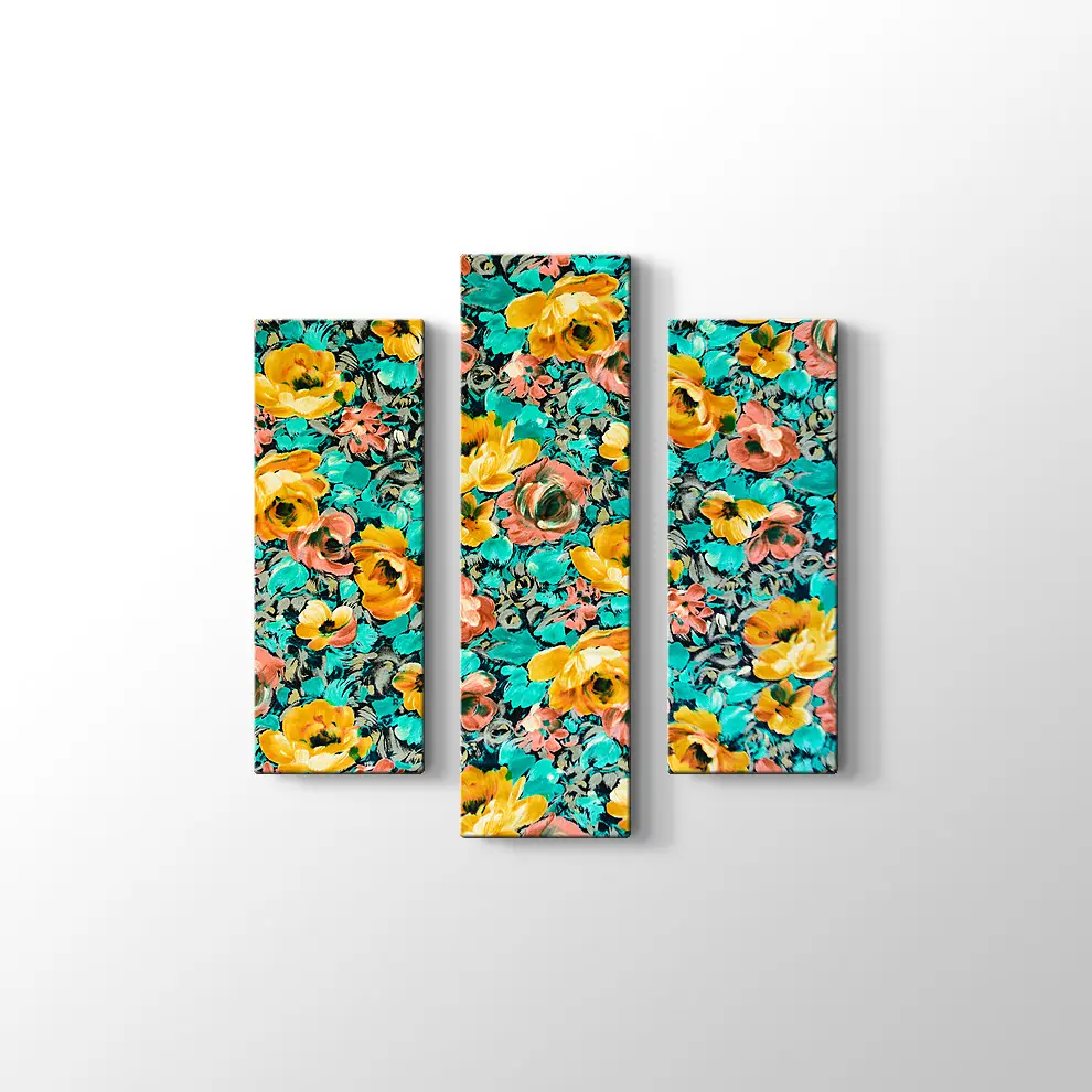 Sarı Güller Kanvas Tablo