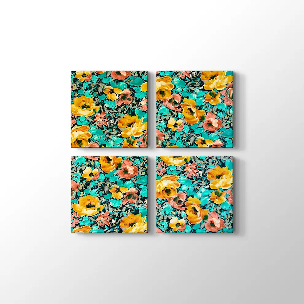 Sarı Güller Kanvas Tablo
