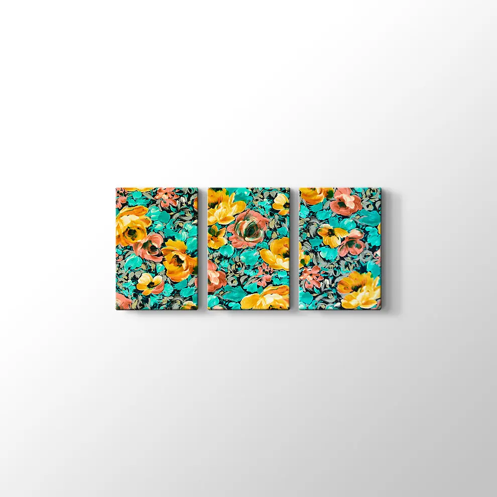 Sarı Güller Kanvas Tablo