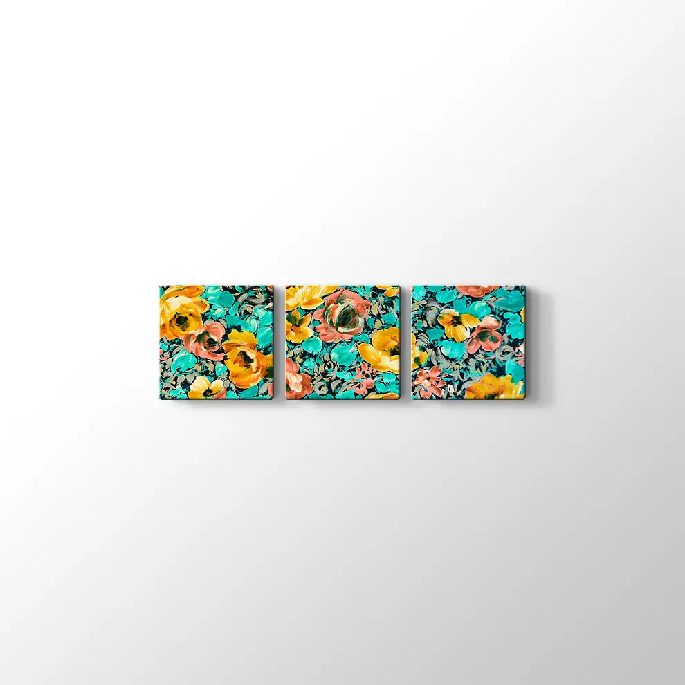 Sarı Güller Kanvas Tablo