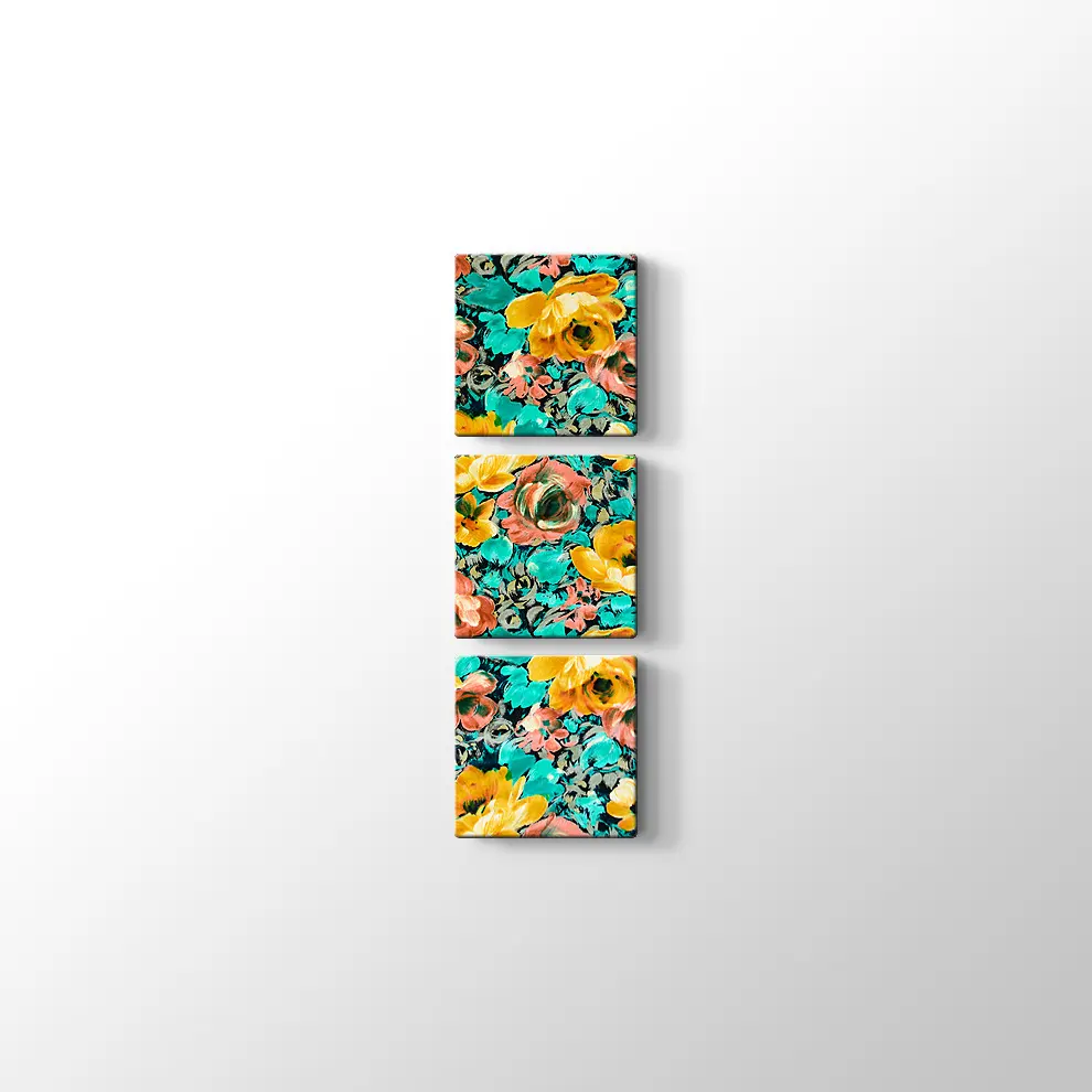 Sarı Güller Kanvas Tablo