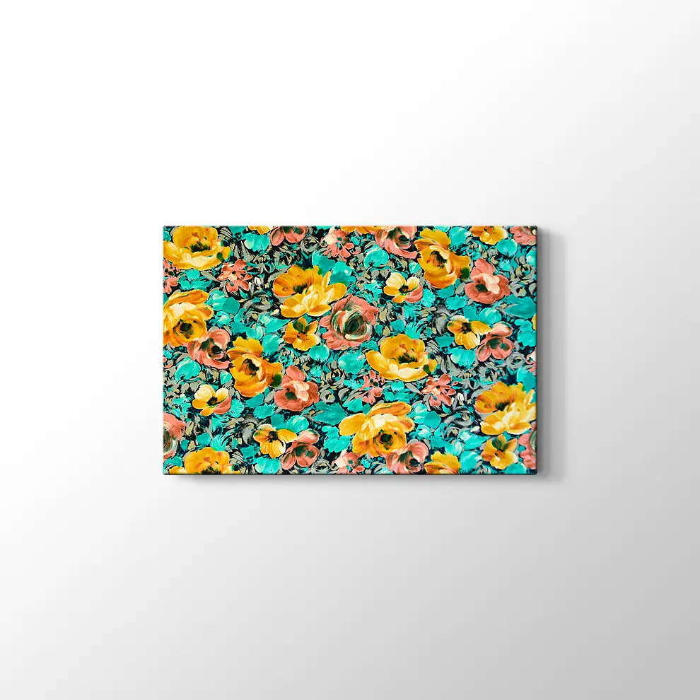Sarı Güller Kanvas Tablo