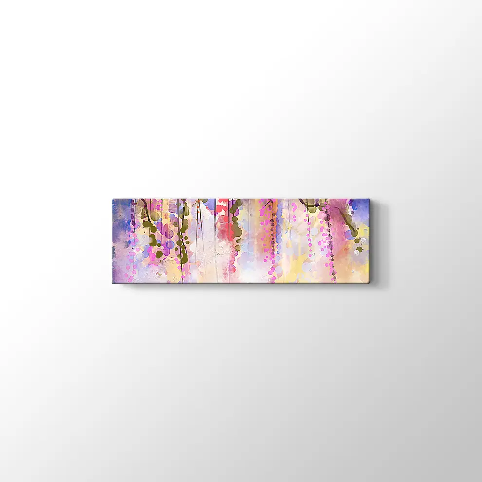 Suluboya Renkler Kanvas Tablo