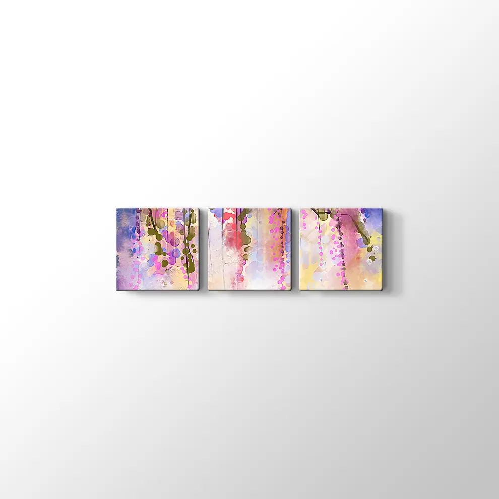 Suluboya Renkler Kanvas Tablo