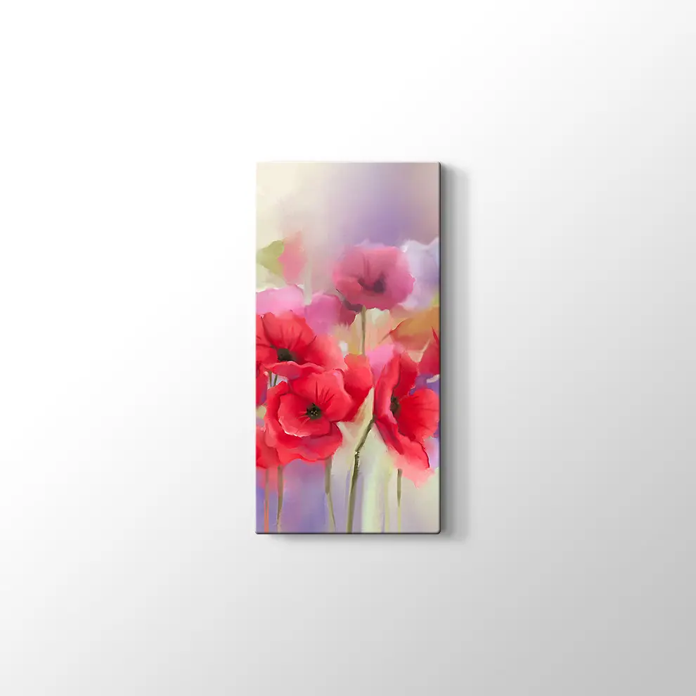 Gelincikler Kanvas Tablo