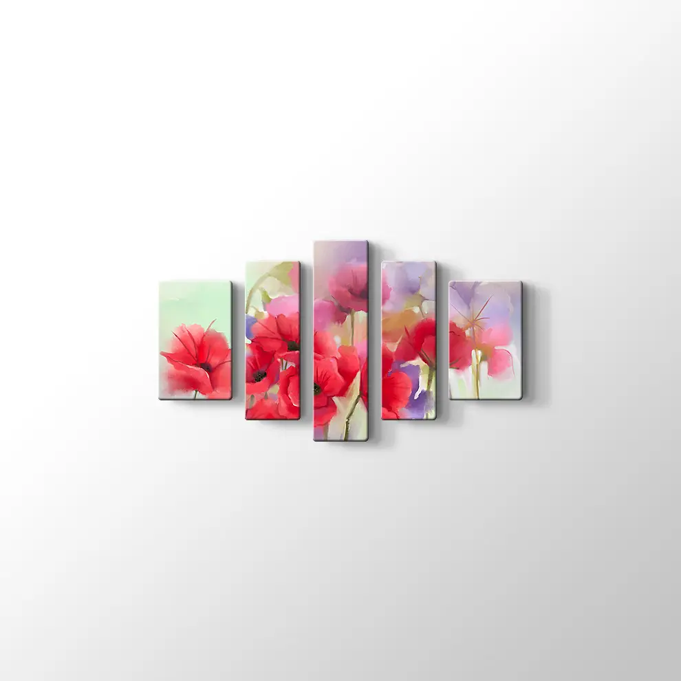 Gelincikler Kanvas Tablo