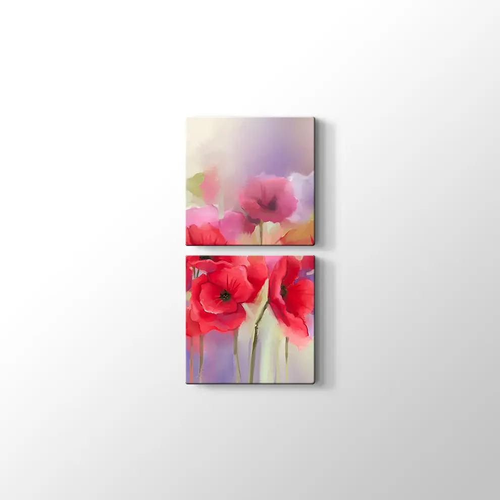 Gelincikler Kanvas Tablo