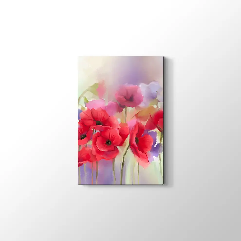 Gelincikler Kanvas Tablo