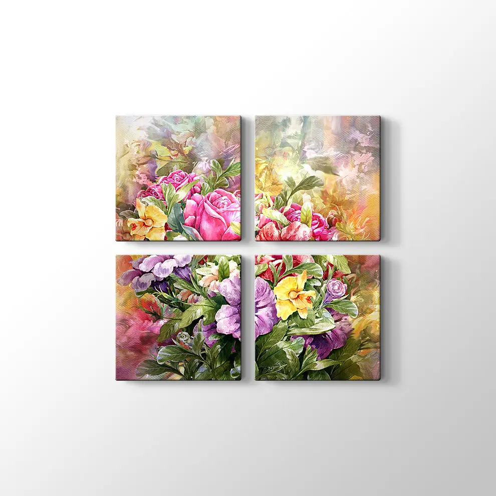Çiçek Kanvas Tablo