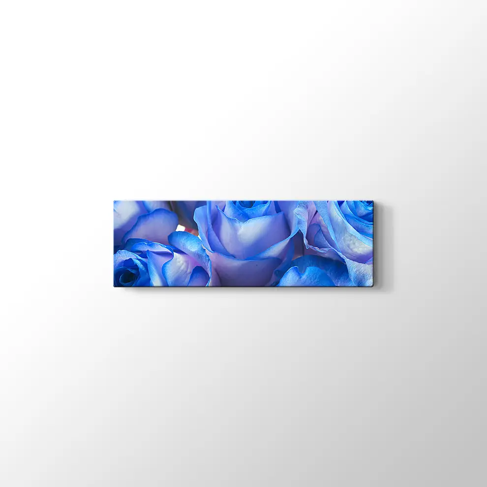 Mavi Güller Kanvas Tablo