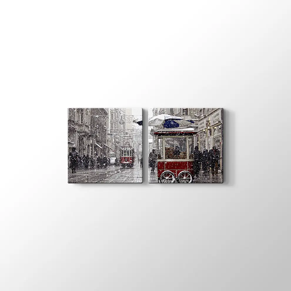 Beyoğlu'nda Kar Tablosu