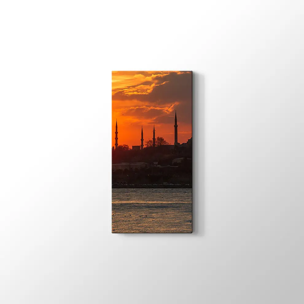 İstanbul Silüeti Kanvas Tablo