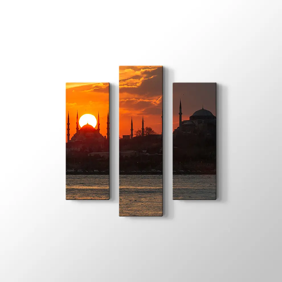 İstanbul Silüeti Kanvas Tablo