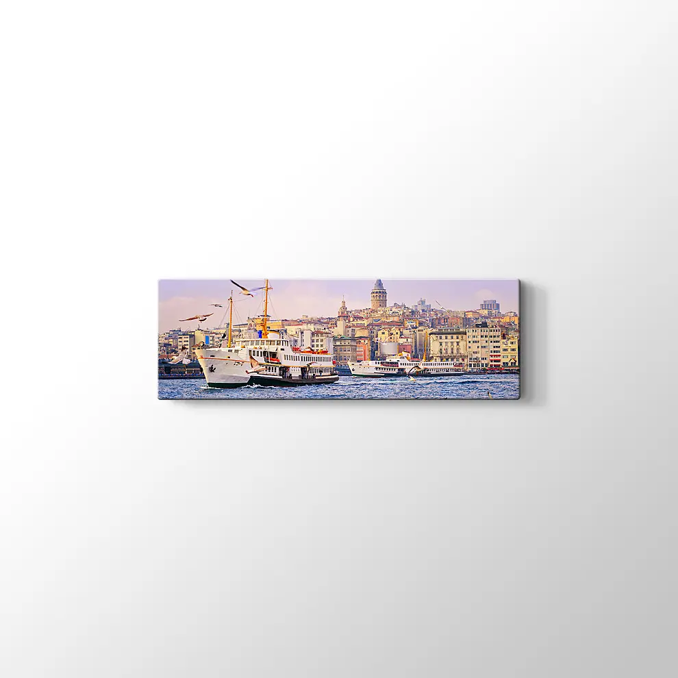 Denizden Galata Kulesi Kanvas Tablo
