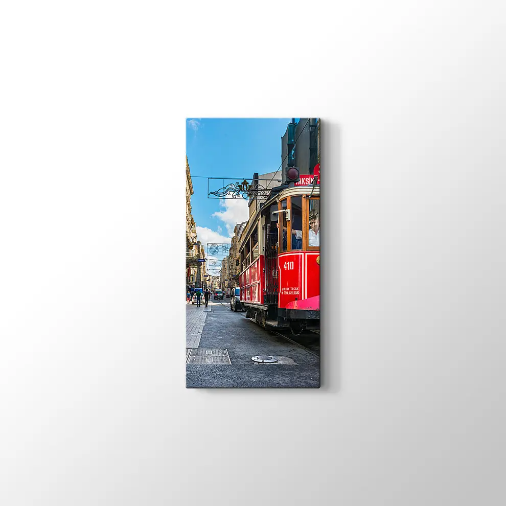 Taksim Tramvay Kanvas Tablo