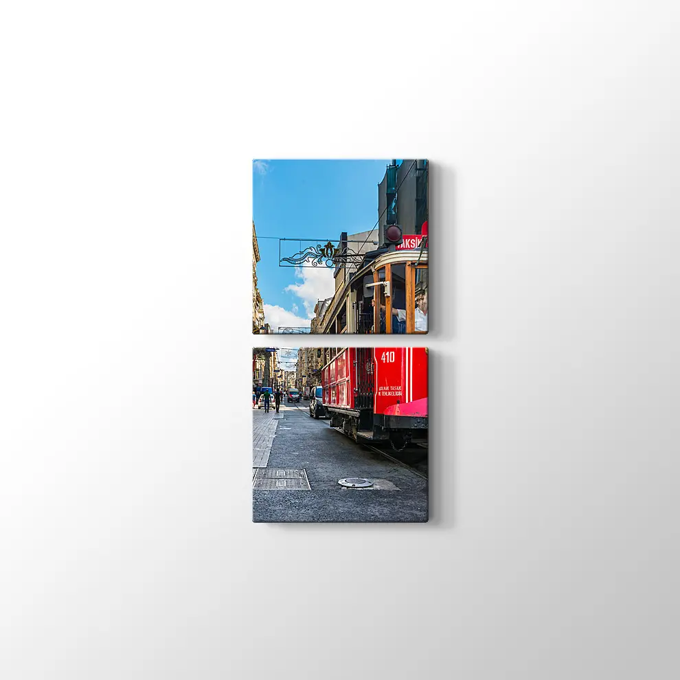 Taksim Tramvay Kanvas Tablo