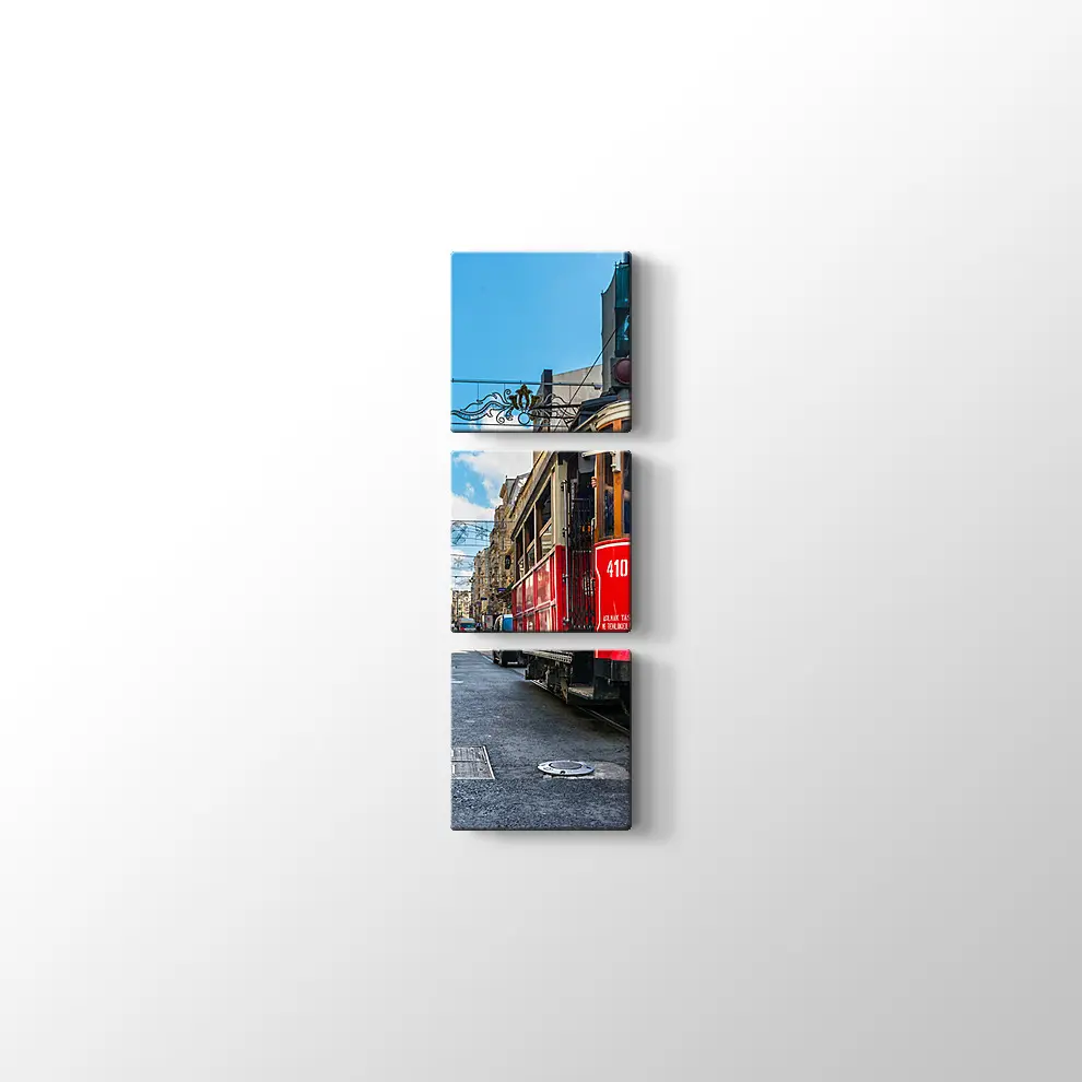 Taksim Tramvay Kanvas Tablo