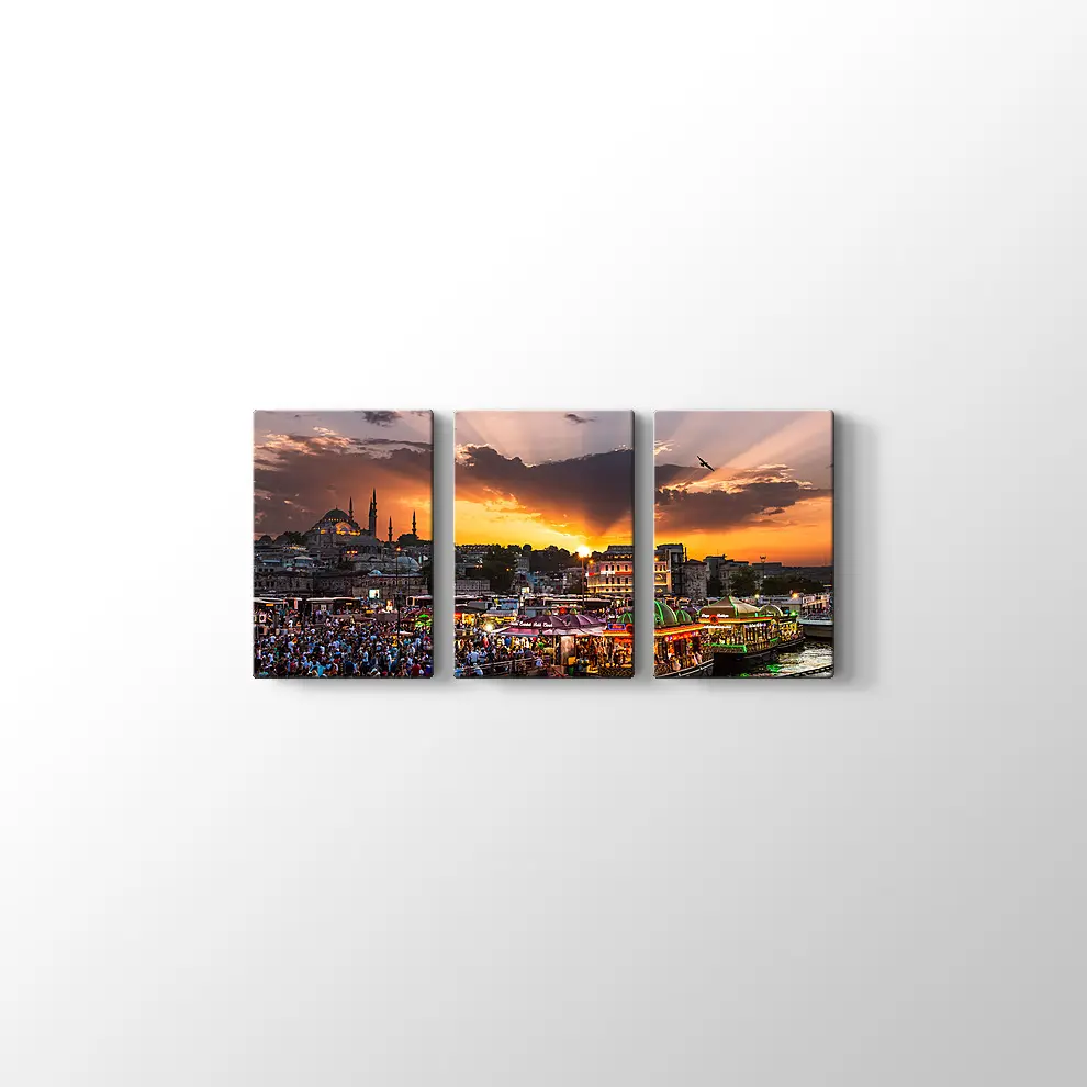 Eminönü Balıkçılar Kanvas Tablo