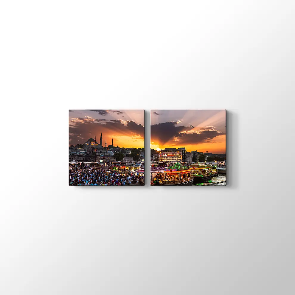 Eminönü Balıkçılar Kanvas Tablo