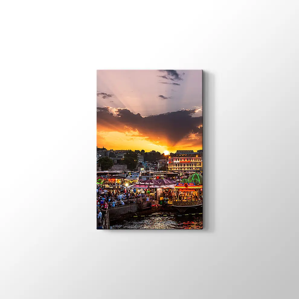 Eminönü Balıkçılar Kanvas Tablo