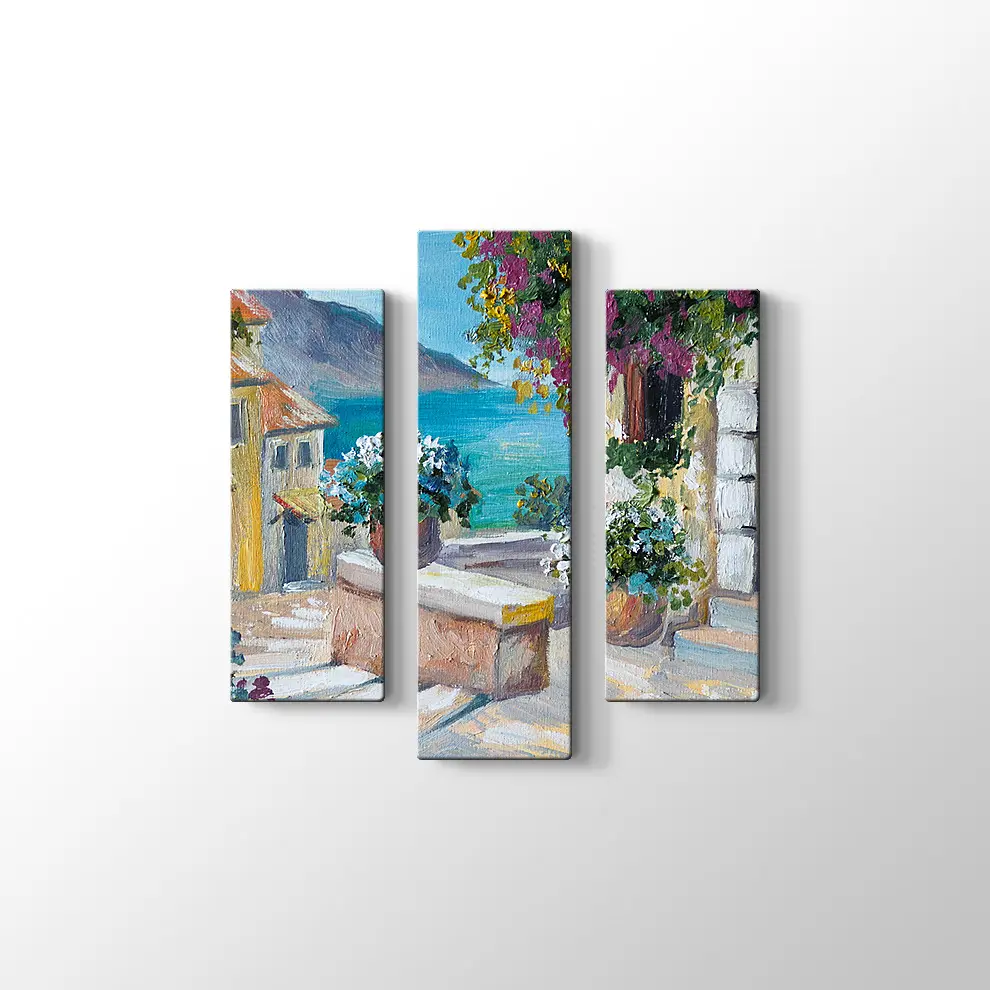 Bodrum Sokakları Kanvas Tablo