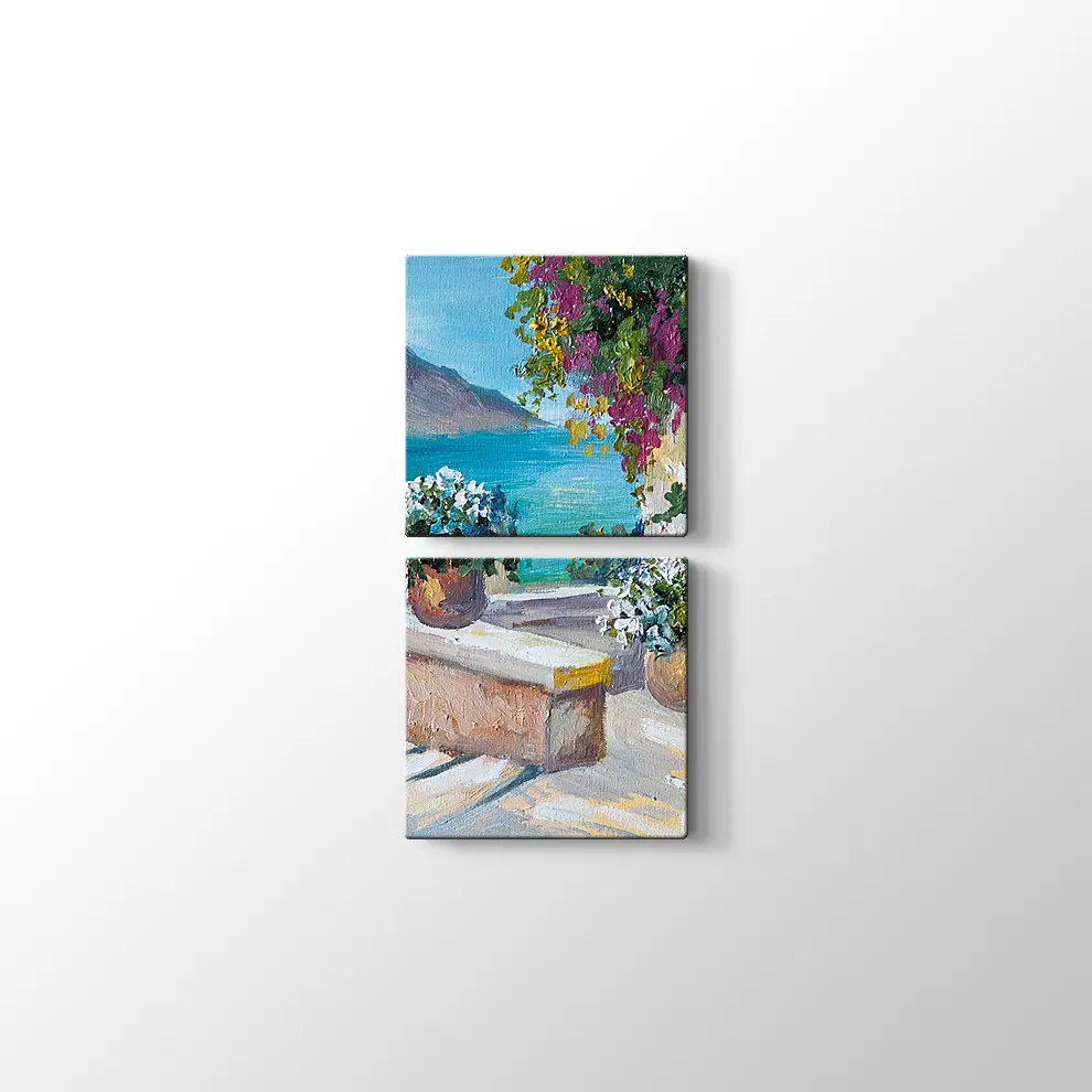 Bodrum Sokakları Kanvas Tablo