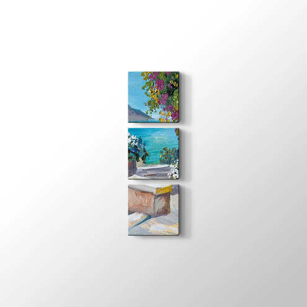 Bodrum Sokakları Kanvas Tablo