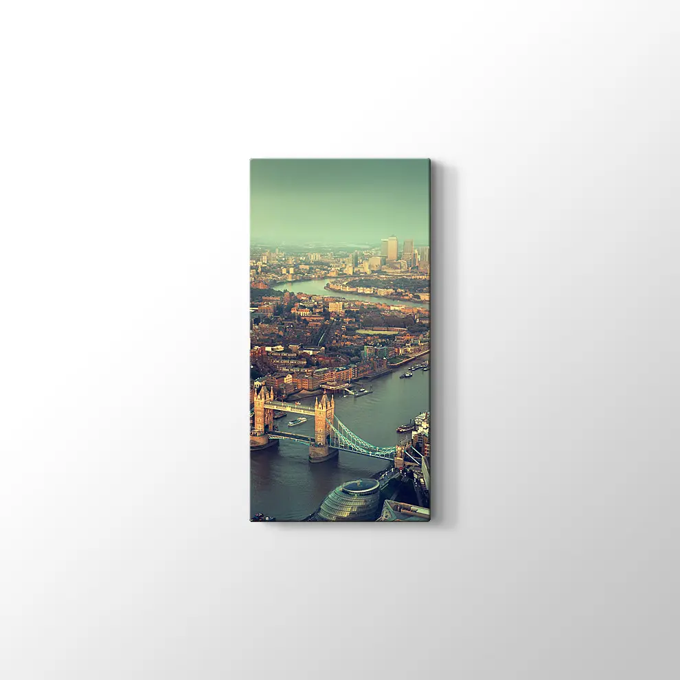 Gün Batımı Tower Bridge Kanvas Tablo