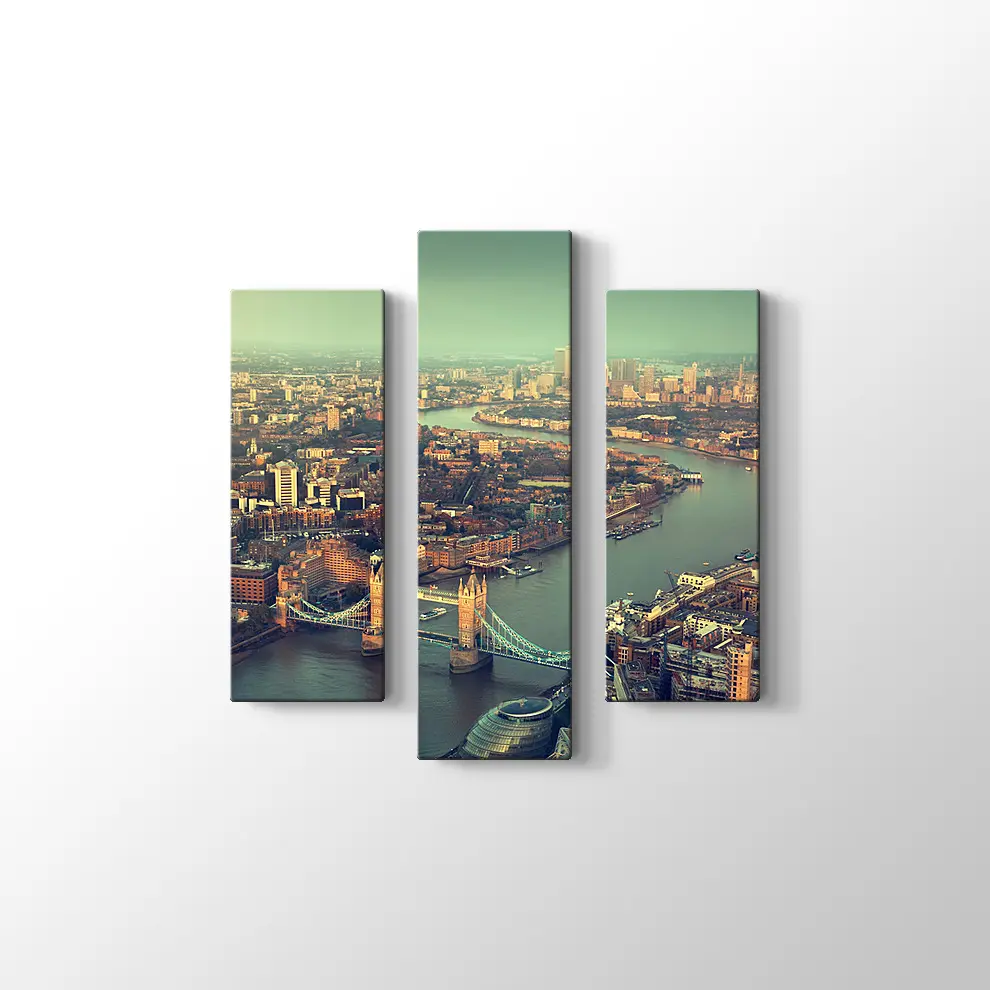 Gün Batımı Tower Bridge Kanvas Tablo