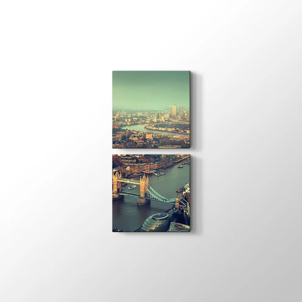 Gün Batımı Tower Bridge Kanvas Tablo