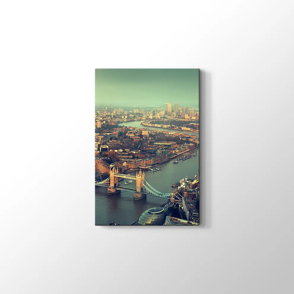 Gün Batımı Tower Bridge Kanvas Tablo